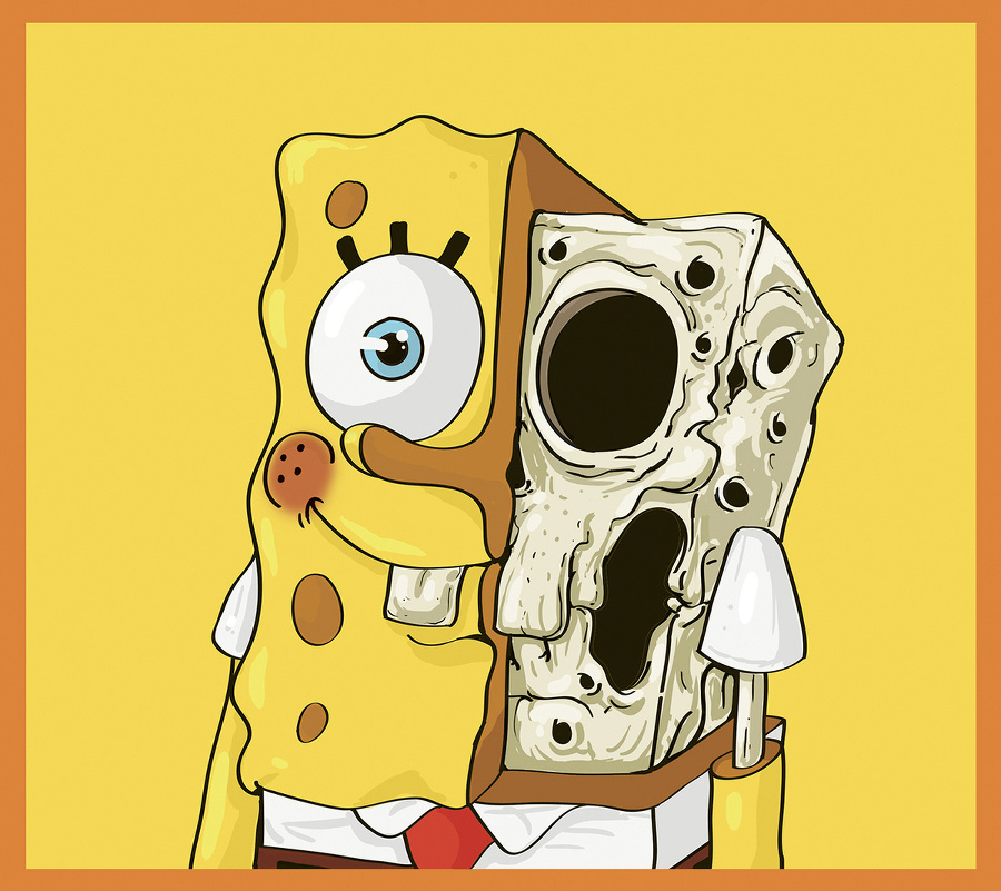 Lebka SpongeBob SquarePants.