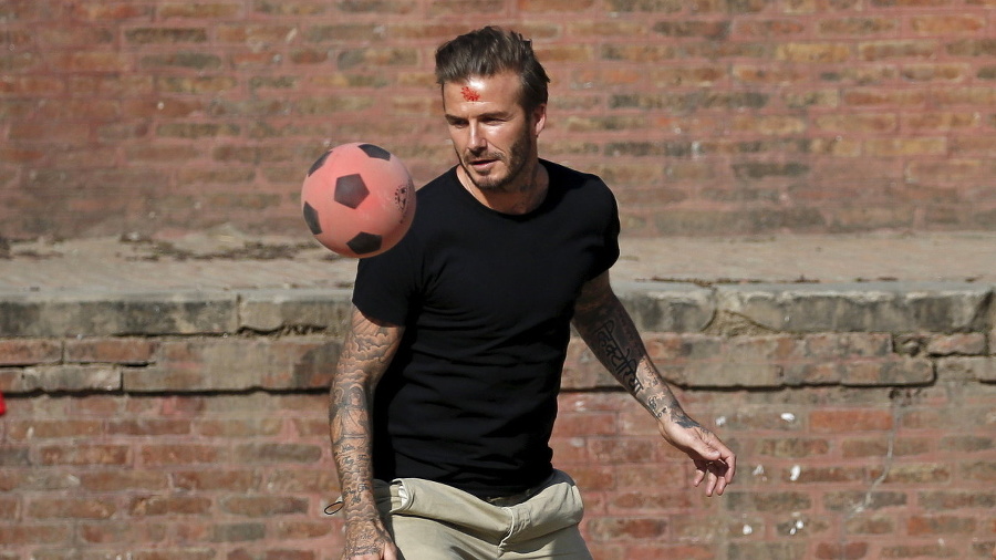 Beckham točí v Nepále