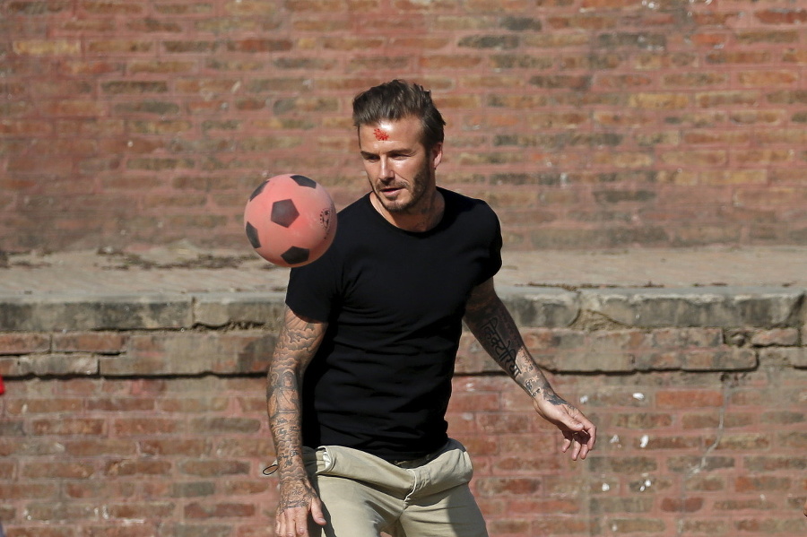 Beckham točí v Nepále