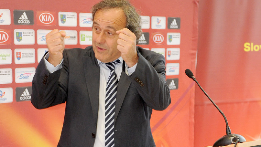 Michel Platini počas návštevy