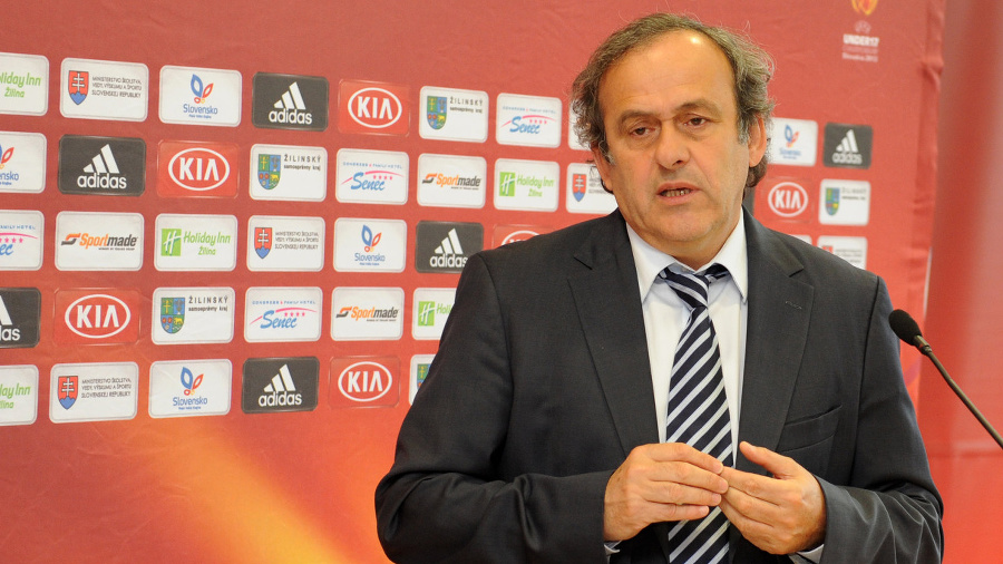 Platini priletel na Slovensko