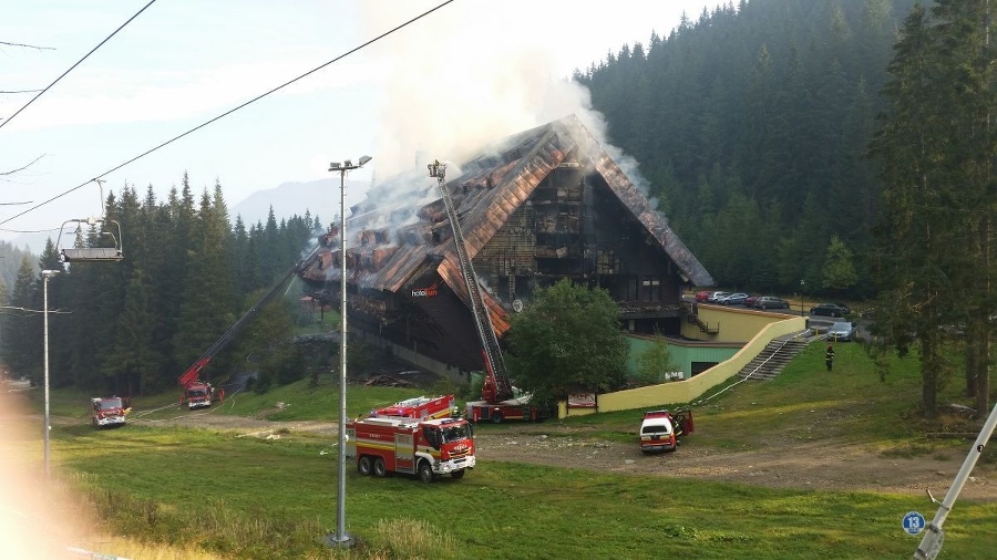 Hotel je po požiari