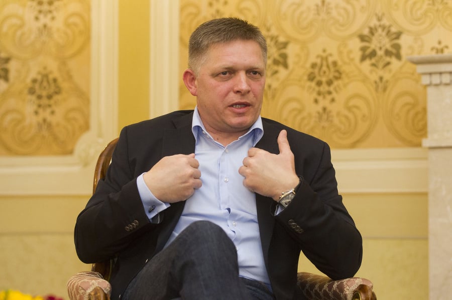 Premiér Robert Fico počas