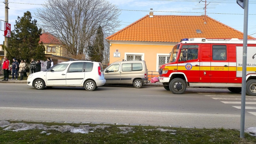 Biely roomster zrazil chlapčeka