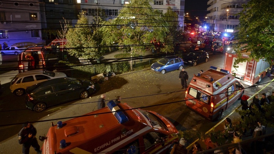 Výbuch v Bukurešti si