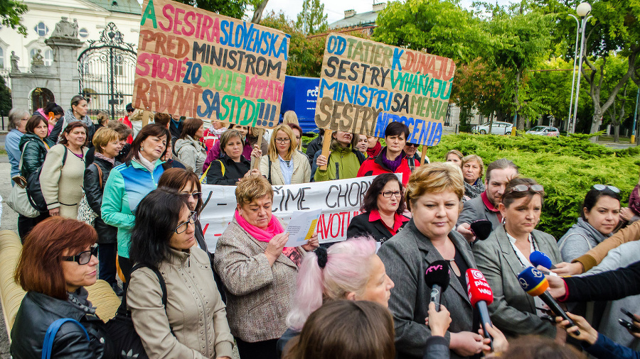 Brífing Odborového združenia sestier