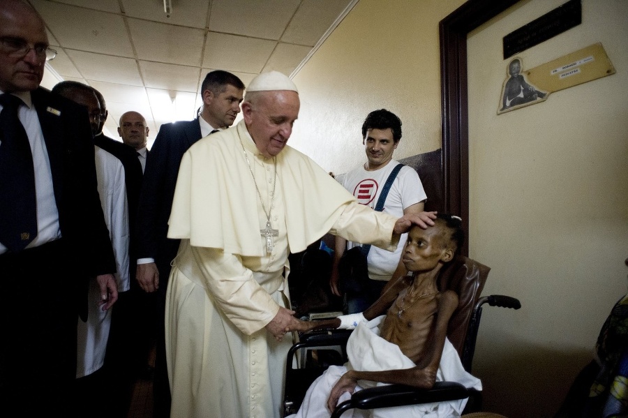 Pápež navštívil tiež detskú