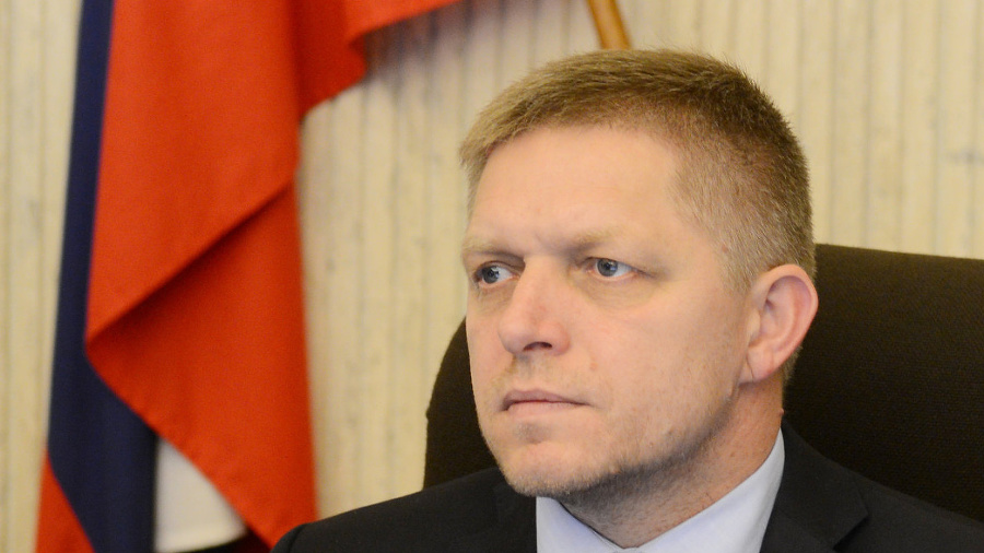 Premiér Robert Fico na zasadnutí vlády SR v Bratislave.
