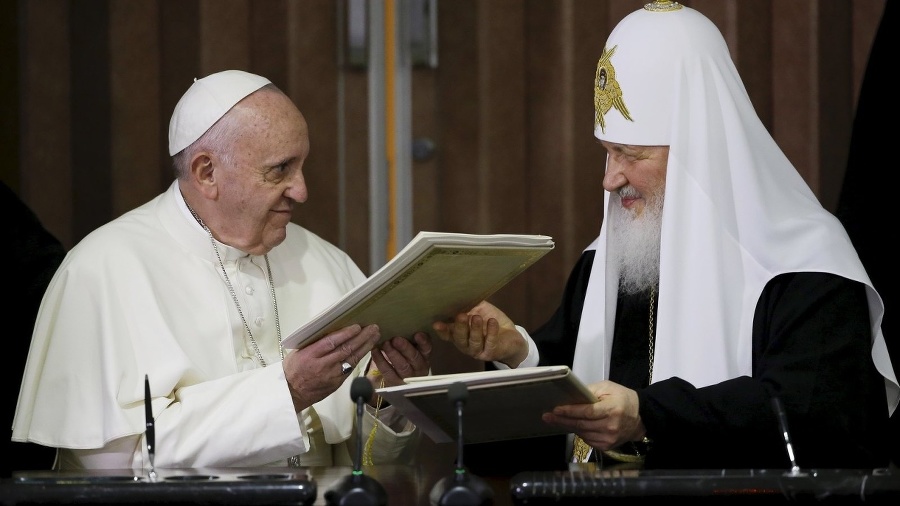 Pápež František a patriarcha