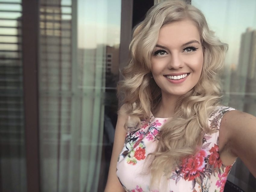 Dominika Grecová na Miss World.