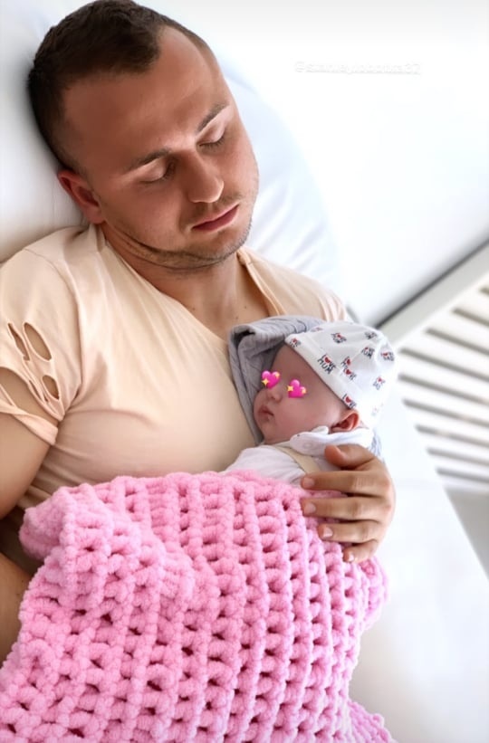 Stanislav Lobotka s dcérkou Lindou. 