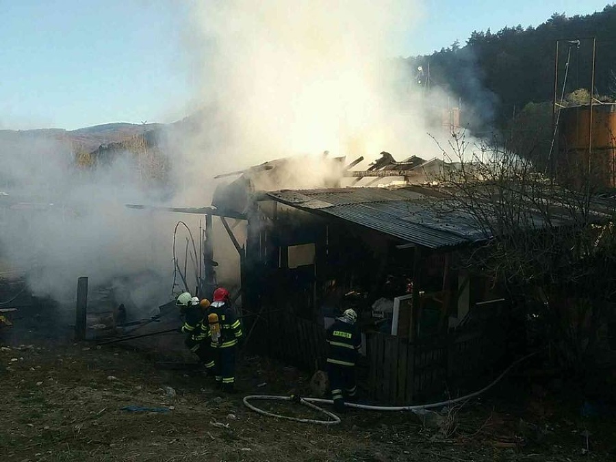 Požiar stodoly v Bolešove