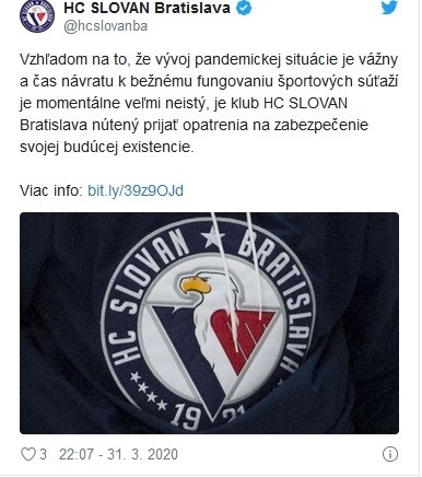 Hokejový Slovan pristúpil k
