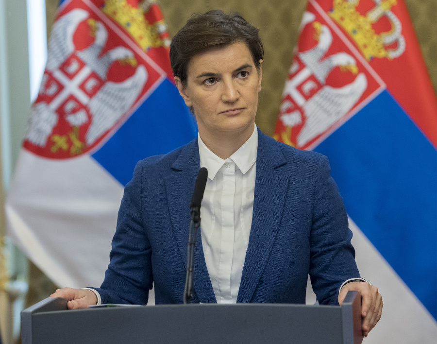  Srbská premiérka Ana