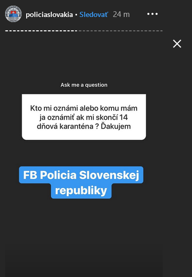 Policajti odpovedali na Instagrame.