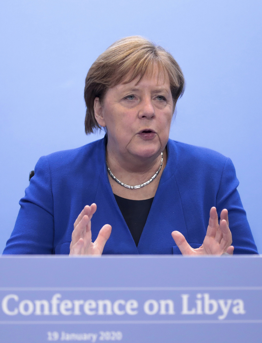 Angela Merkelová na konferencii