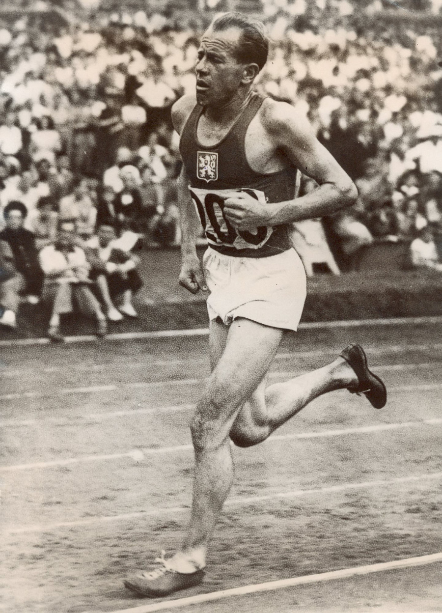 Legendárny Emil Zátopek.