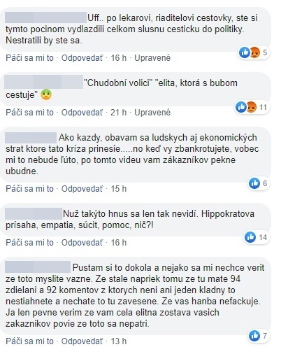 Ľudia sú pobúrení.