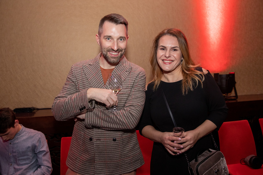 Moderátor Bruno Ciberej a herečka Bibiana Ondrejková