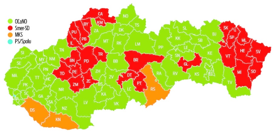 Koho volili Slováci?