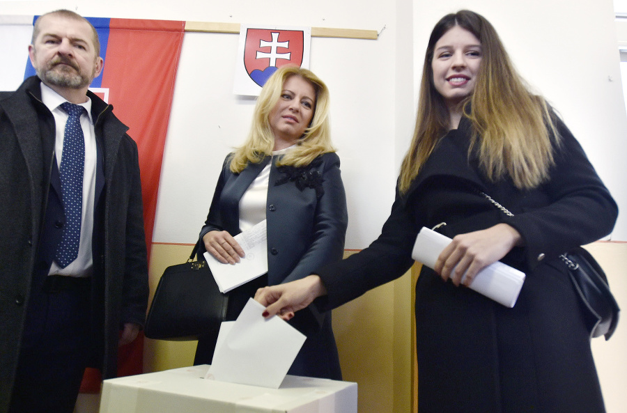 Zuzana Čaputová volila v