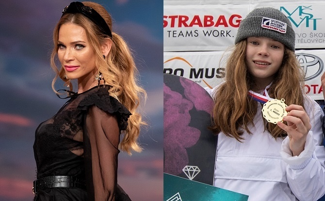 Modelka môže byť na dcéru pyšná.