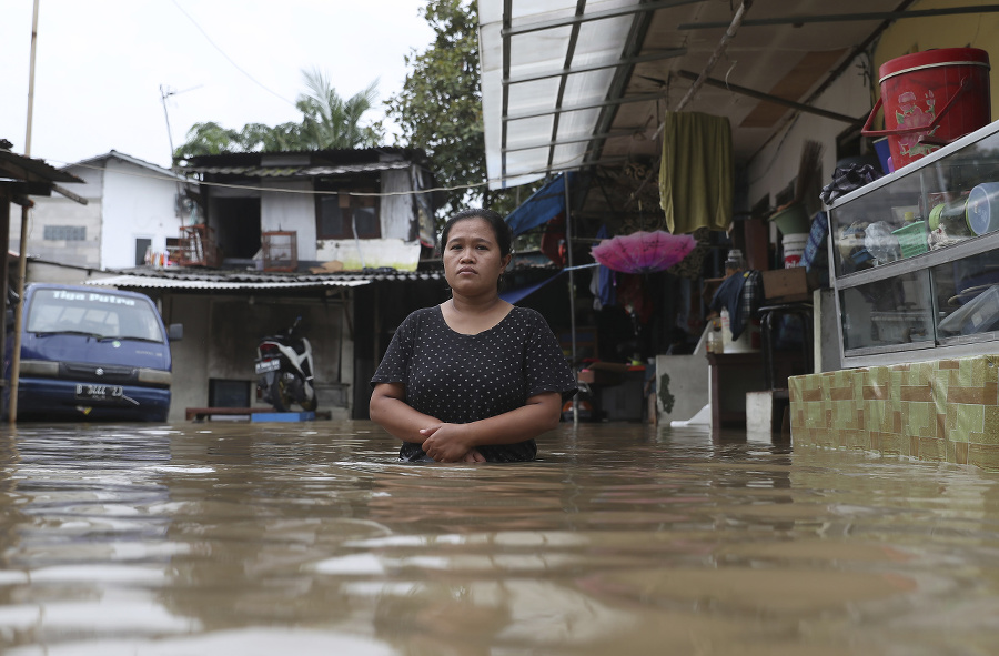 Záplavy v Jakarte si