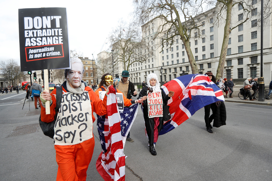 V Londýne protestovali stovky