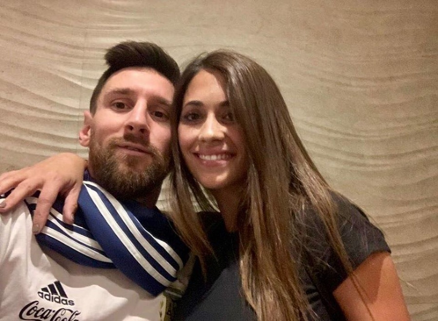 Messi s manželkou Antonellou.