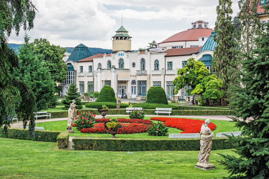 Historical buildings in Piestany