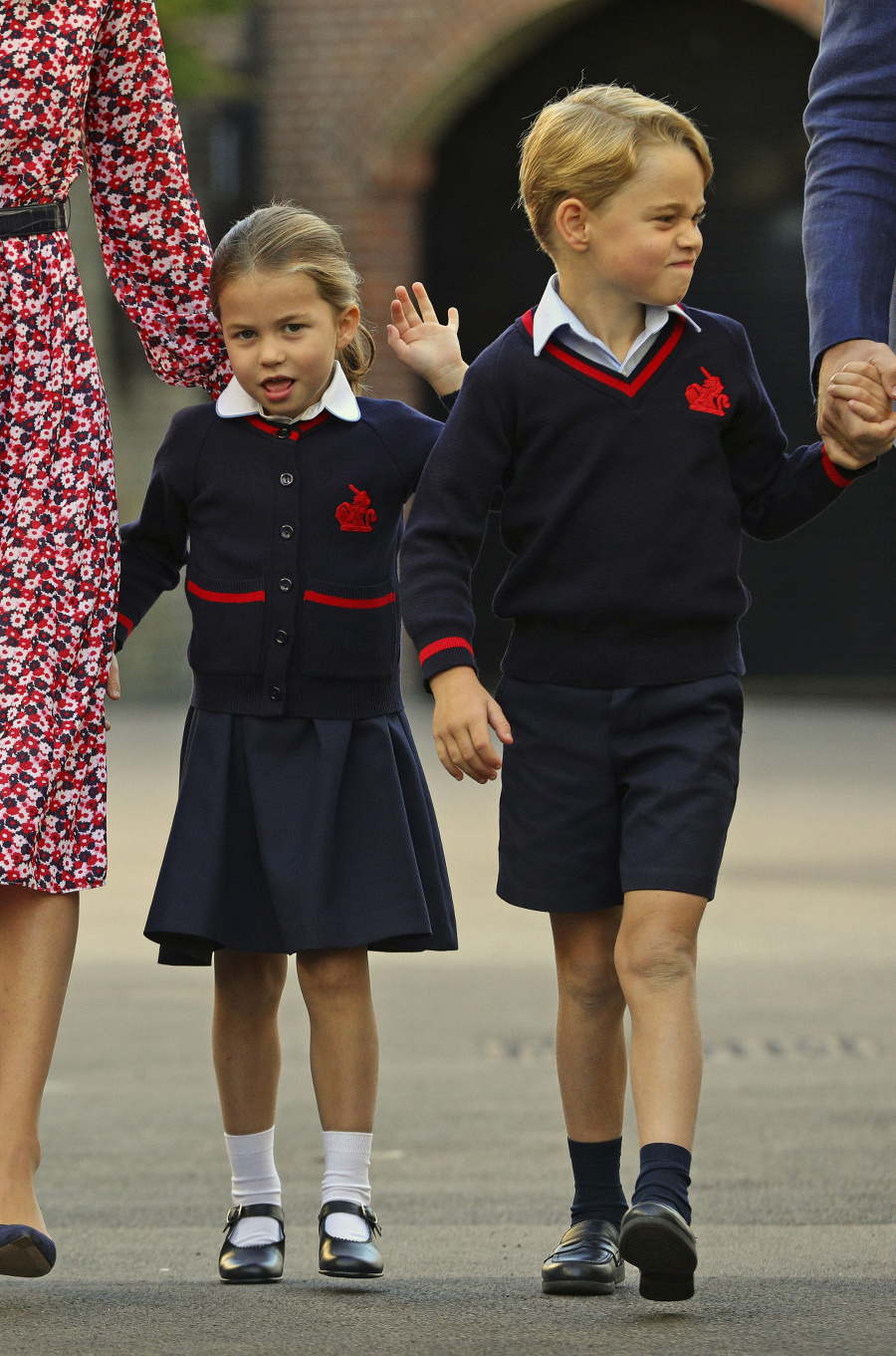 Takto šla princezná Charlotte prvý raz do školy.