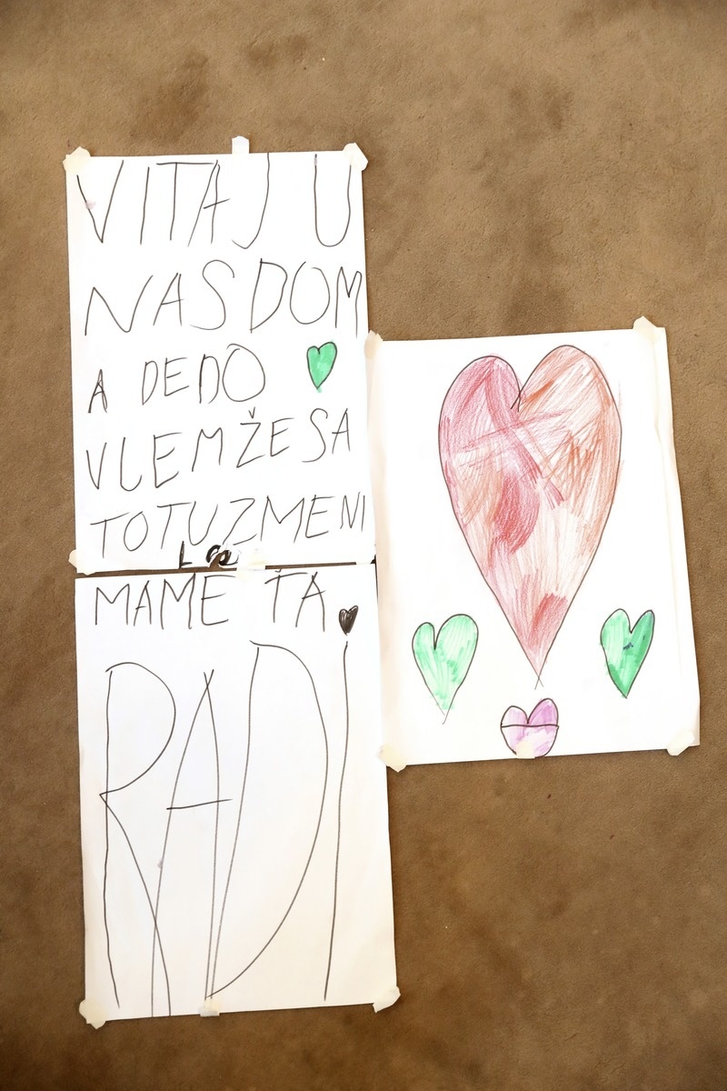Prekvapenie od vnučjy: Sedemročná Tamarka nakreslila dedkovi srdiečko a napísala mu, ako veľmi ho ľúbi.
