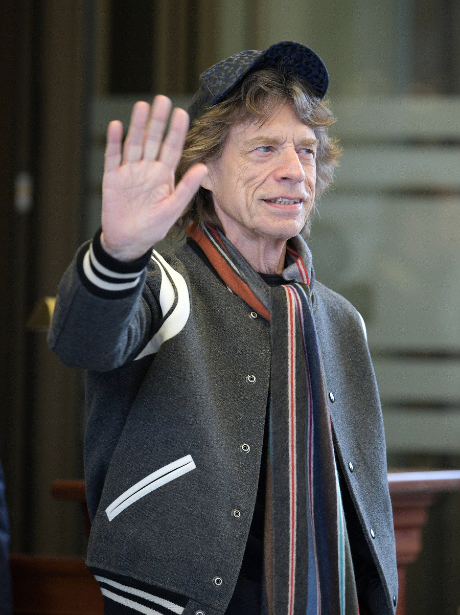 Spevák Mick Jagger