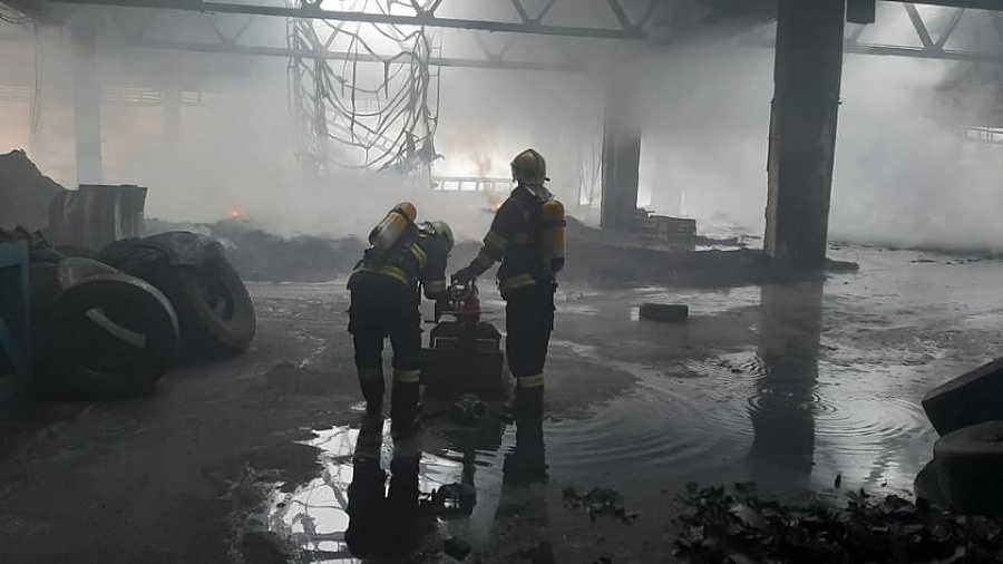 Požiar vo výrobnej hale