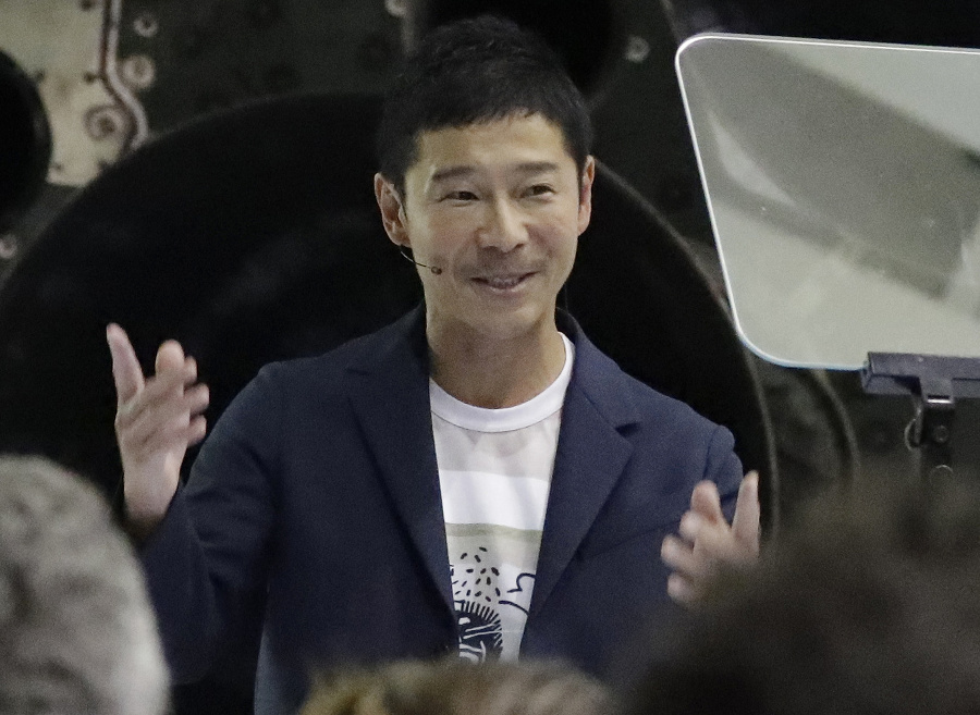 Podnikateľ Yusaku Maezawa. 