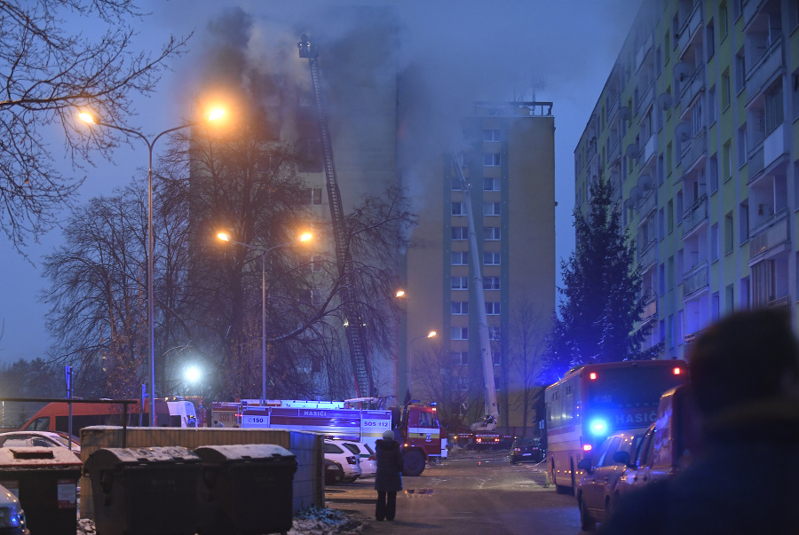 Výbuch bytovky v Prešove.