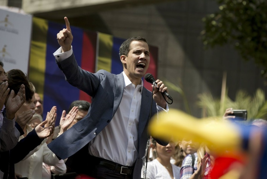 opozičný vodca Juan Guaidó