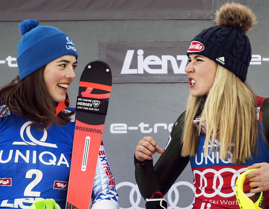 Petra Vlhová a Mikaela Shiffrinová: