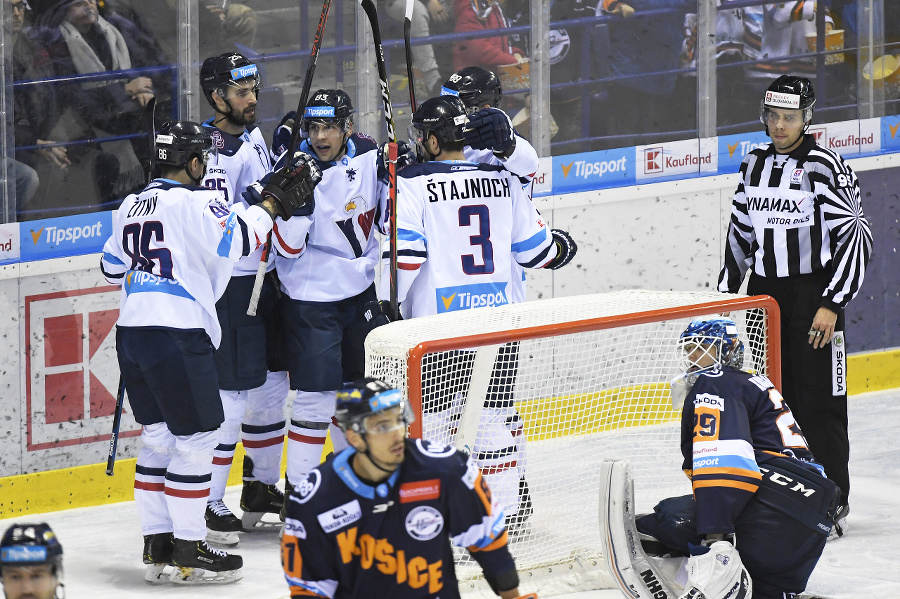 Hokejisti HC Slovan Bratislava.