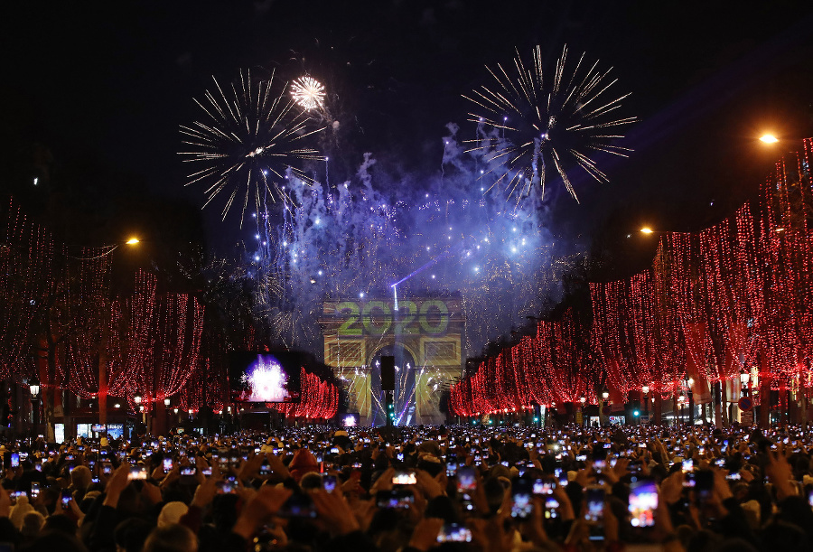 Paríž oslavoval koniec roka