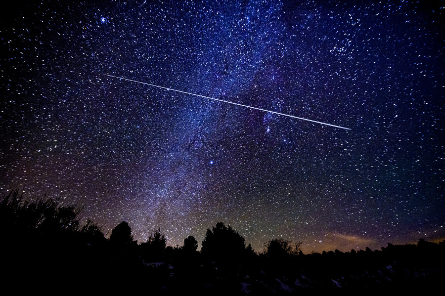 Astrophotography Meteor Shower with