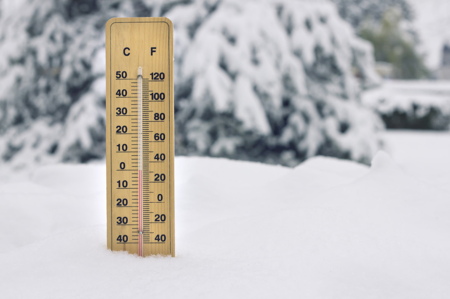 mercury thermometer snowed in