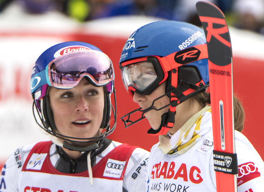 Vlhová a Shiffrinová -