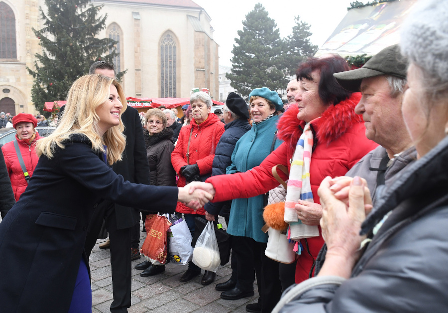 Zuzana Čaputová sa víta