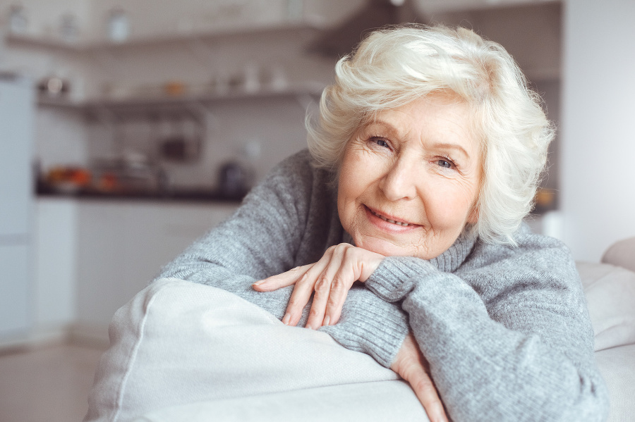 Portrait of grandmother in