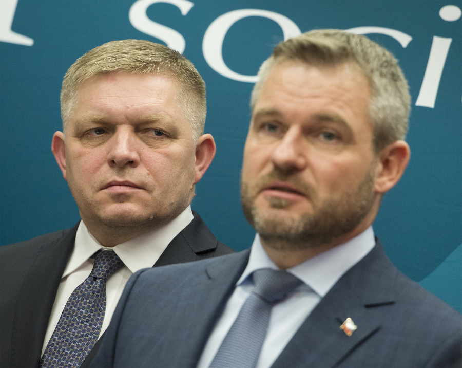 Robert Fico (vľavo) a Peter Pellegrini