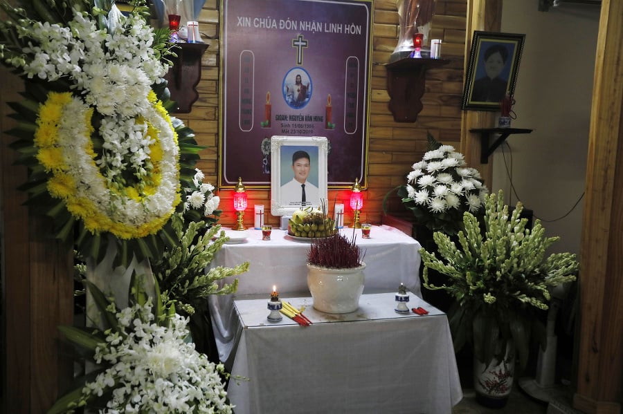 Pohrebný oltár pre Nguyen