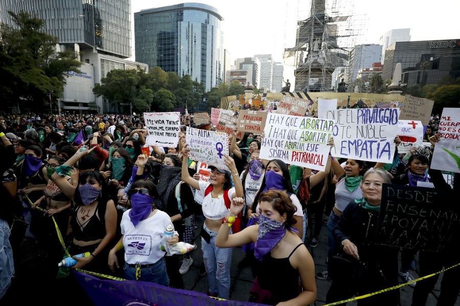 Do demonštrácií v Mexico