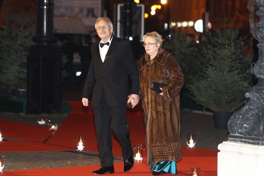 Herec Štefan Kovár s manželkou.