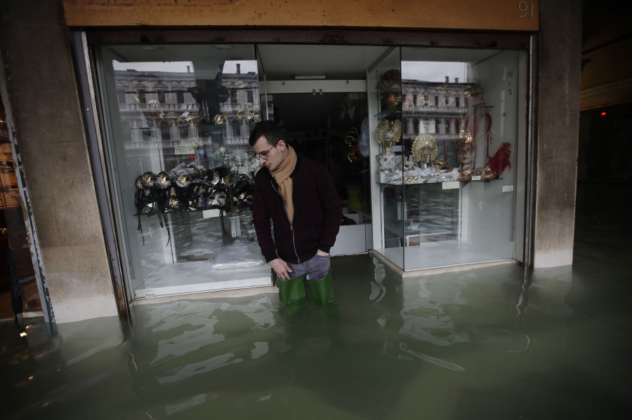 Záplavy v Benátkach.